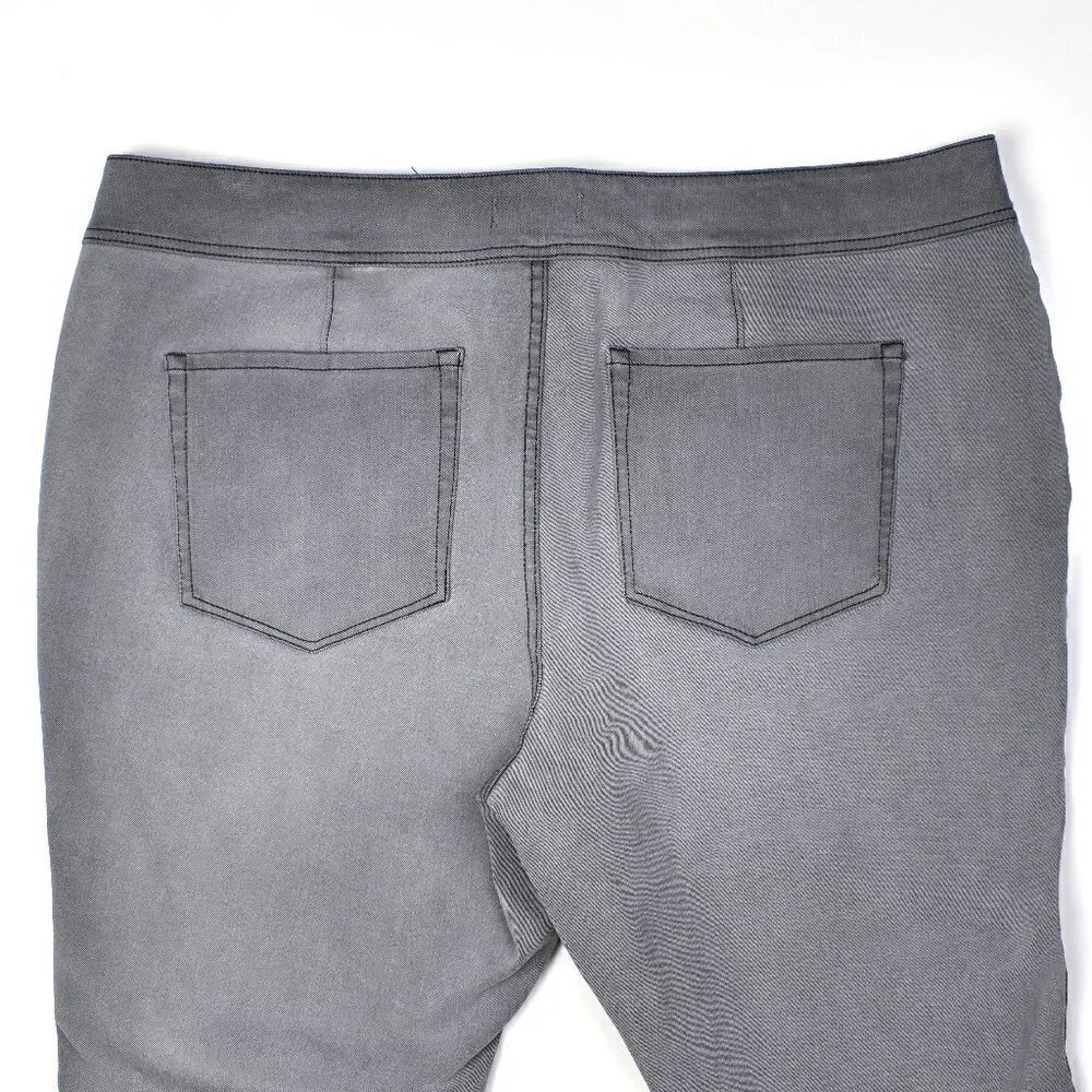 Lane Bryant Flex High Rise 3 Button Jegging Gray 24